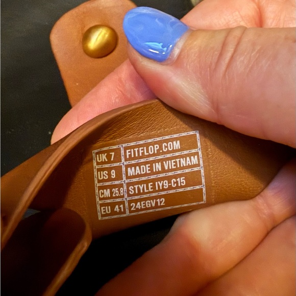 EUC Fitflop Women’s Leather Back-Strap Toe-Post Sandals - WORN ONCE Size 9 - Picture 8 of 8